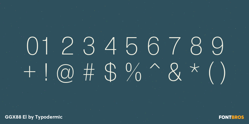 GGX88 El Font Poster #4