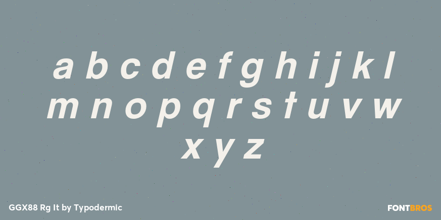 GGX88 Rg It Font Poster #3