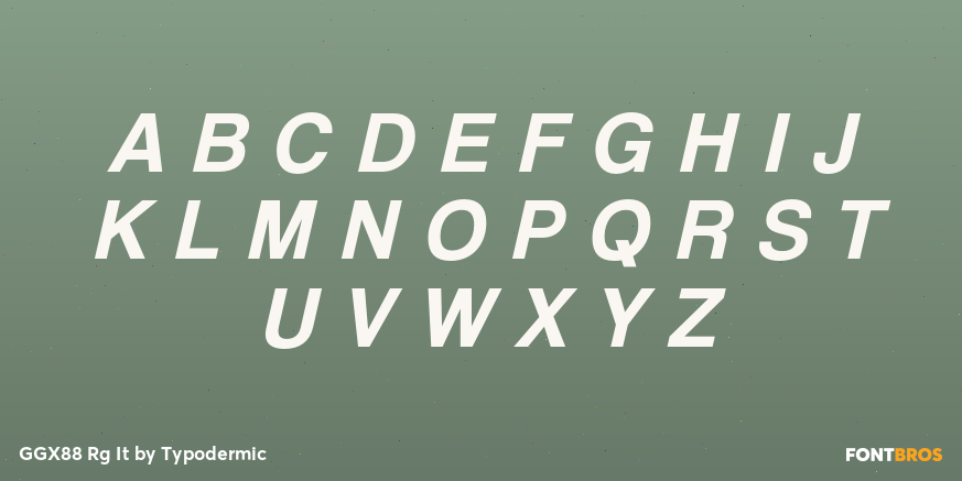 GGX88 Rg It Font Poster #1