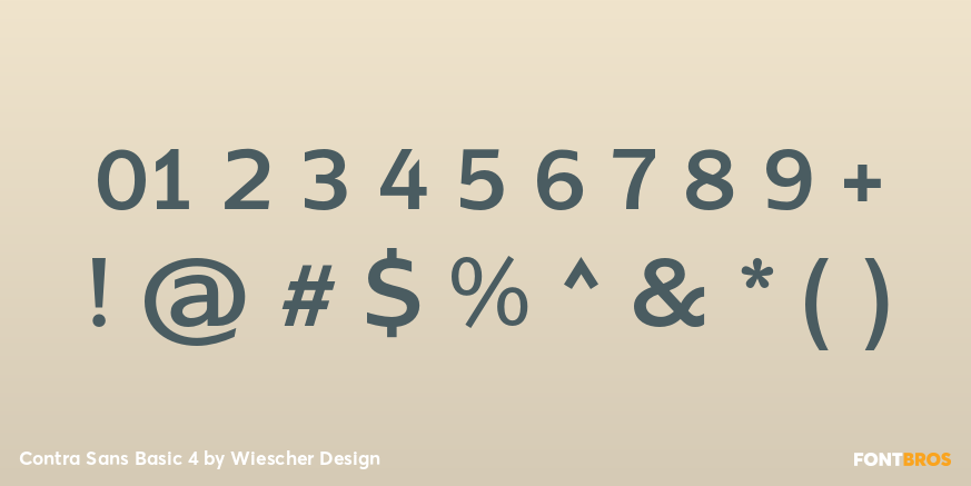 Contra Sans Basic 4 Font Poster #4