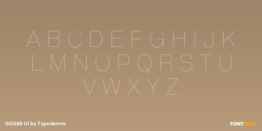 GGX88 Ul Font Poster #2