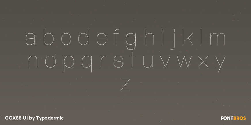 GGX88 Ul Font Poster #3