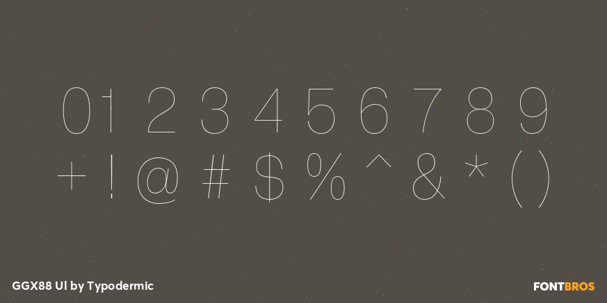 GGX88 Ul Font Poster #4