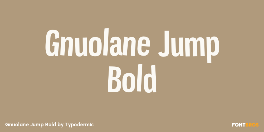 Gnuolane Jump Bold Font Poster #1