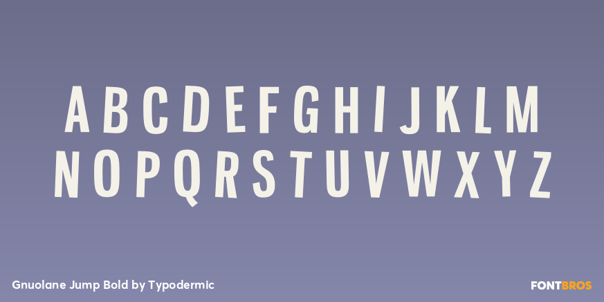 Gnuolane Jump Bold Font Poster #2