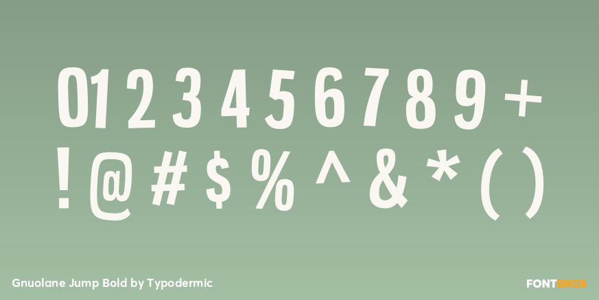 Gnuolane Jump Bold Font Poster #4