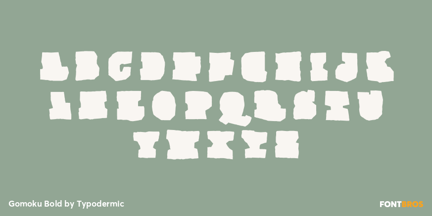 Gomoku Bold Font Poster #2