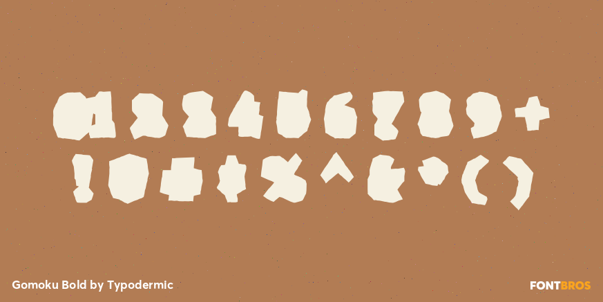 Gomoku Bold Font Poster #4