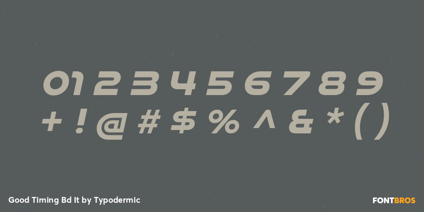 Good Timing Bd It Font Poster #1