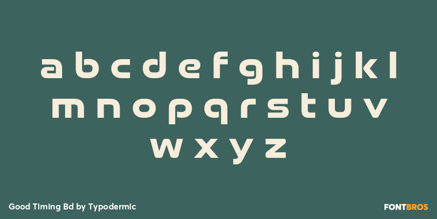 Good Timing Bd Font Poster #3