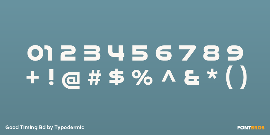 Good Timing Bd Font Poster #4