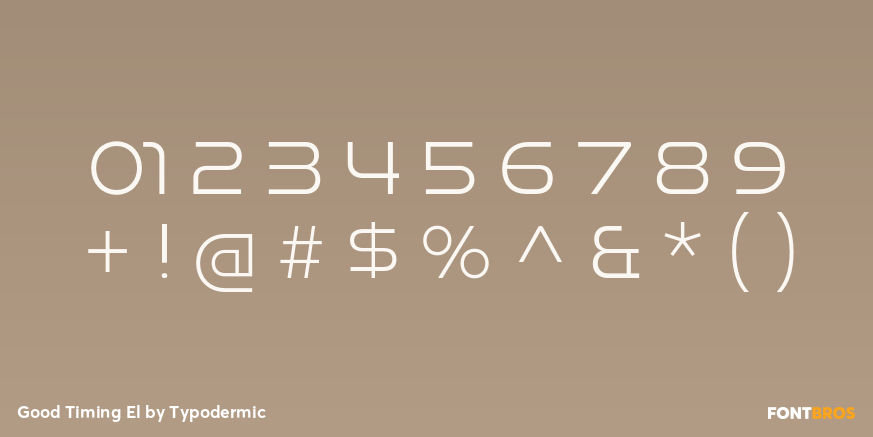 Good Timing El Font Poster #1