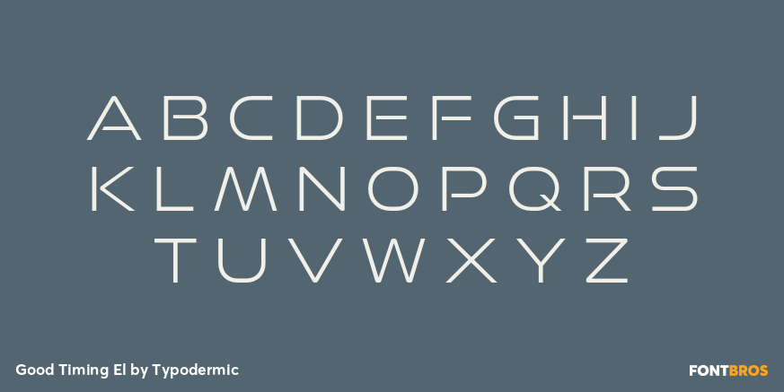 Good Timing El Font Poster #1