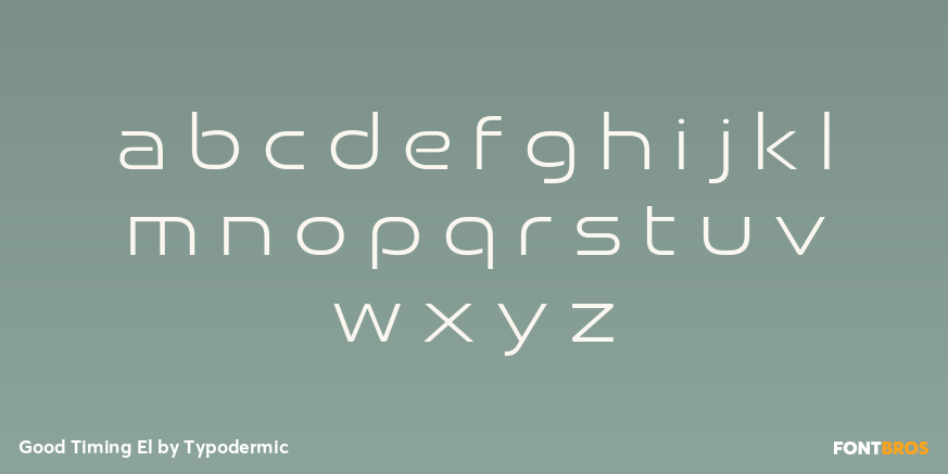 Good Timing El Font Poster #1