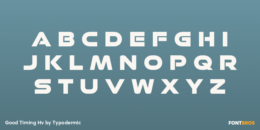 Good Timing Hv Font Poster #2