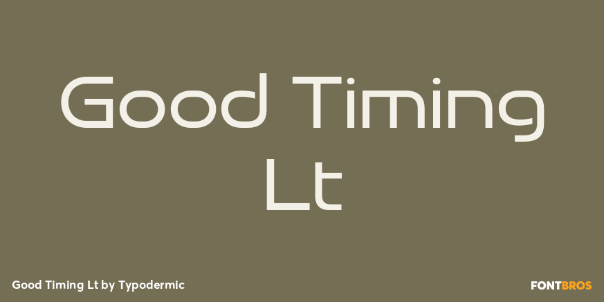 Good Timing Lt Font Poster #1