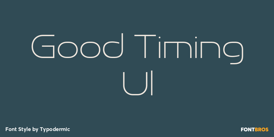 Good Timing Ul Font Poster #1