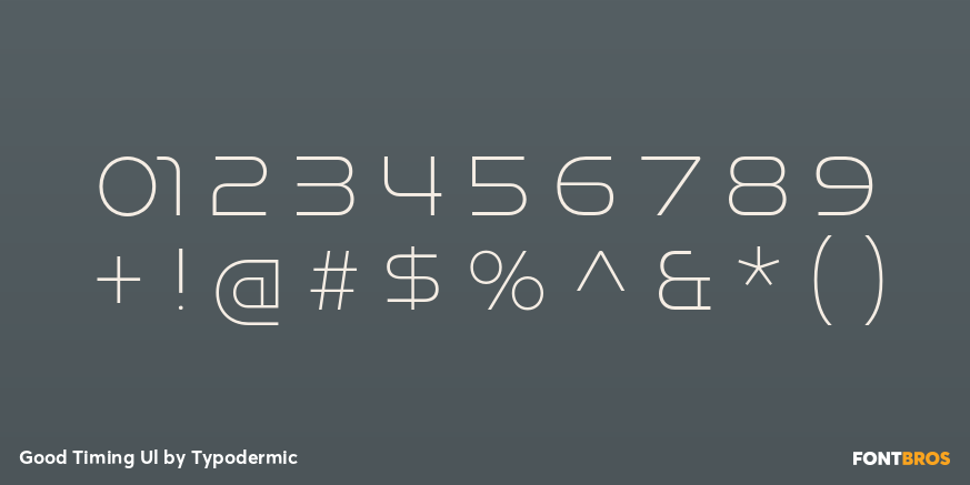 Good Timing Ul Font Poster #1