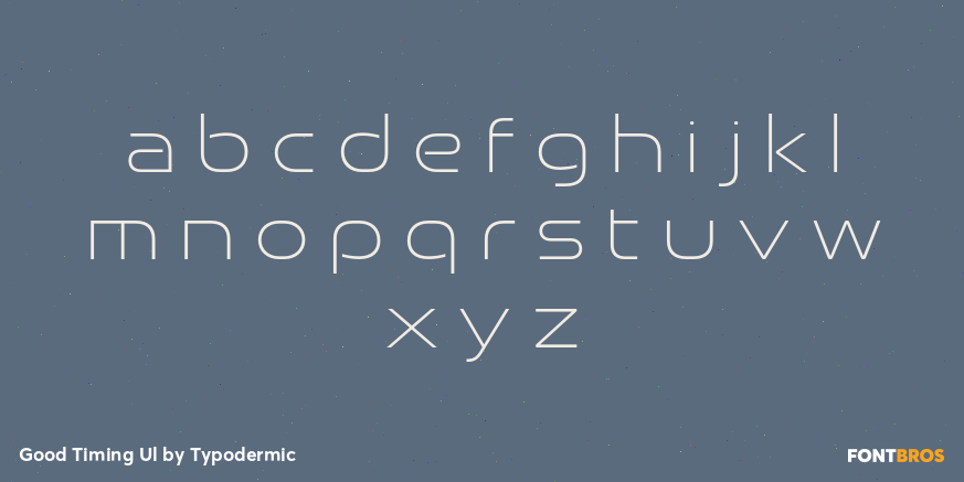 Good Timing Ul Font Poster #3