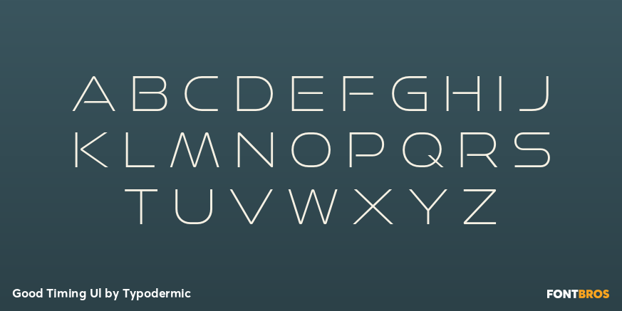 Good Timing Ul Font Poster #1