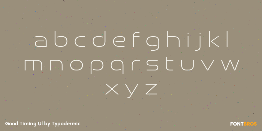 Good Timing Ul Font Poster #1