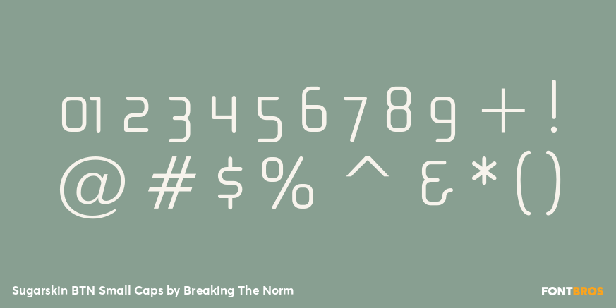 Sugarskin BTN Small Caps Font Poster #1