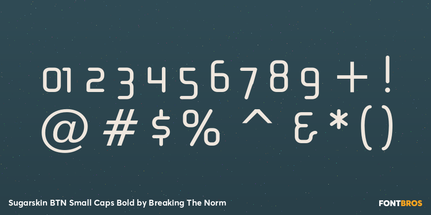 Sugarskin BTN Small Caps Bold Font Poster #4