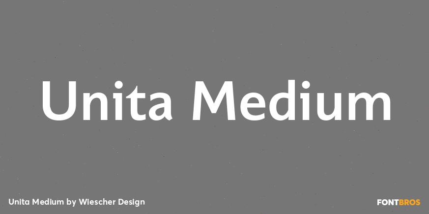 Unita Medium Font Poster #1