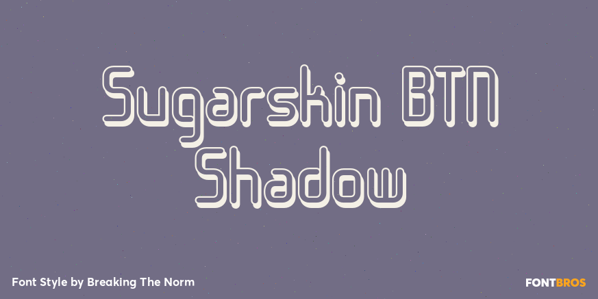 Sugarskin BTN Shadow Font Poster #1