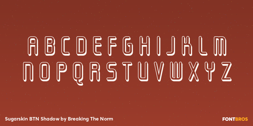 Sugarskin BTN Shadow Font Poster #1