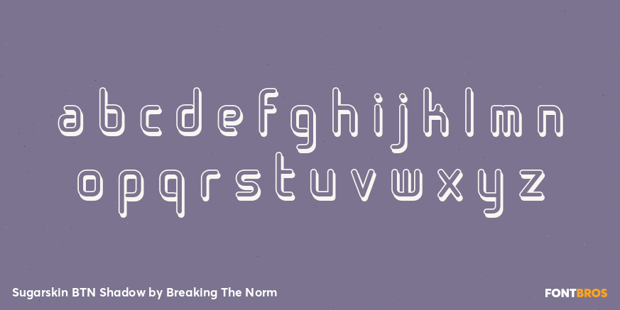 Sugarskin BTN Shadow Font Poster #1