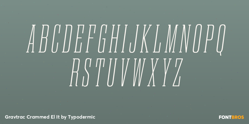 Gravtrac Crammed El It Font Poster #2