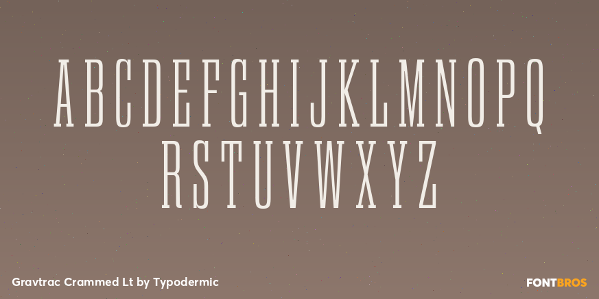 Gravtrac Crammed Lt Font Poster #2