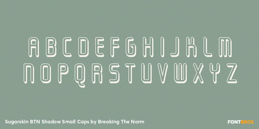 Sugarskin BTN Shadow Small Caps Font Poster #2