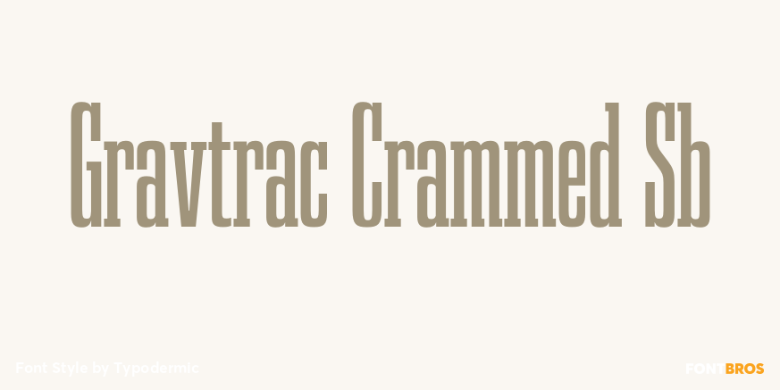 Gravtrac Crammed Sb Font Poster #1