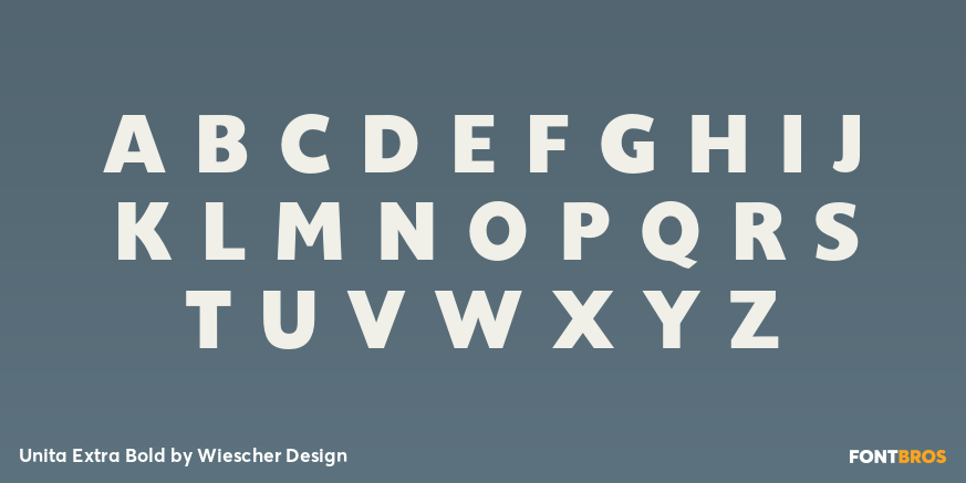 Unita Extra Bold Font Poster #2