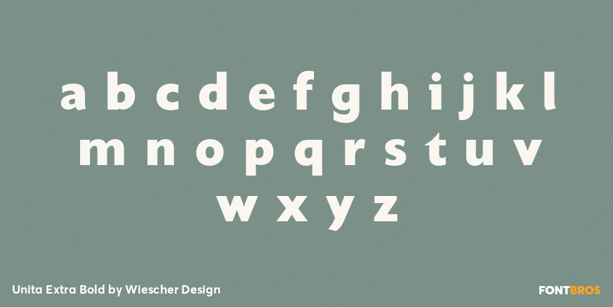 Unita Extra Bold Font Poster #3