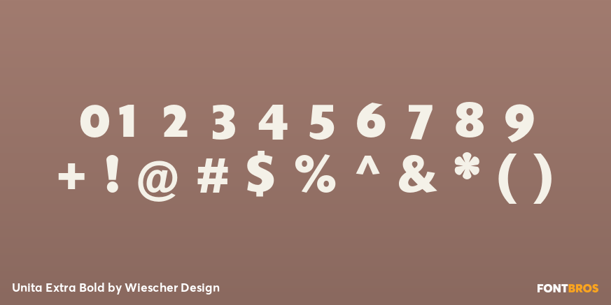 Unita Extra Bold Font Poster #4