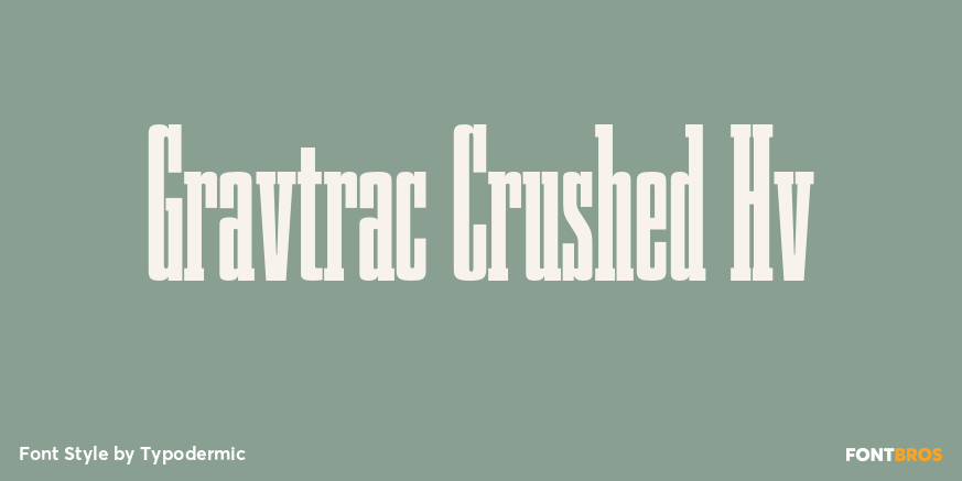Gravtrac Crushed Hv Font Poster #1