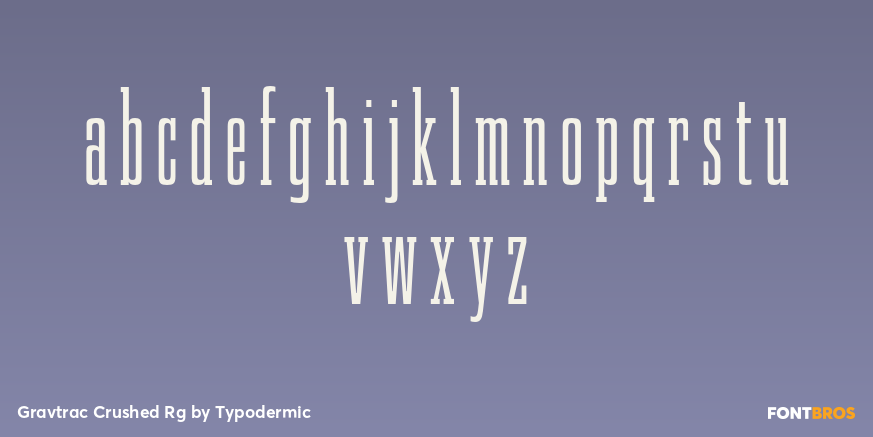 Gravtrac Crushed Rg Font Poster #1
