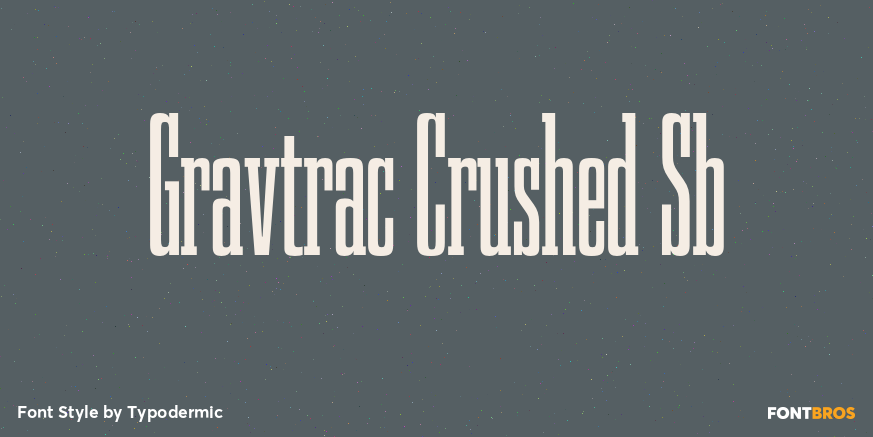 Gravtrac Crushed Sb Font Poster #1