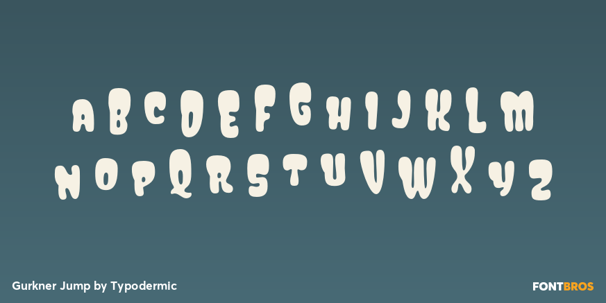 Gurkner Jump Font Poster #3