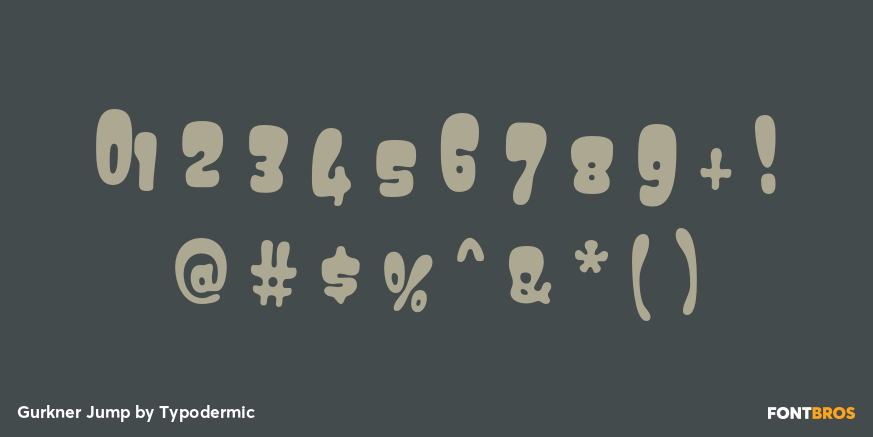 Gurkner Jump Font Poster #4