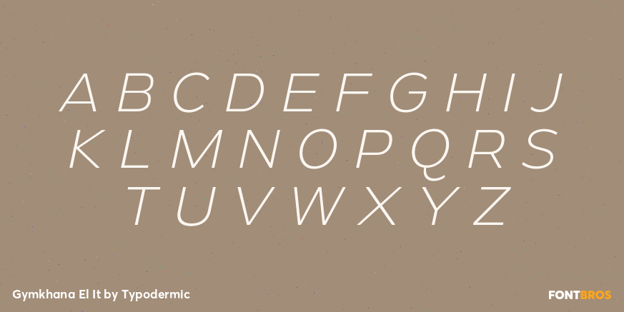 Gymkhana El It Font Poster #2