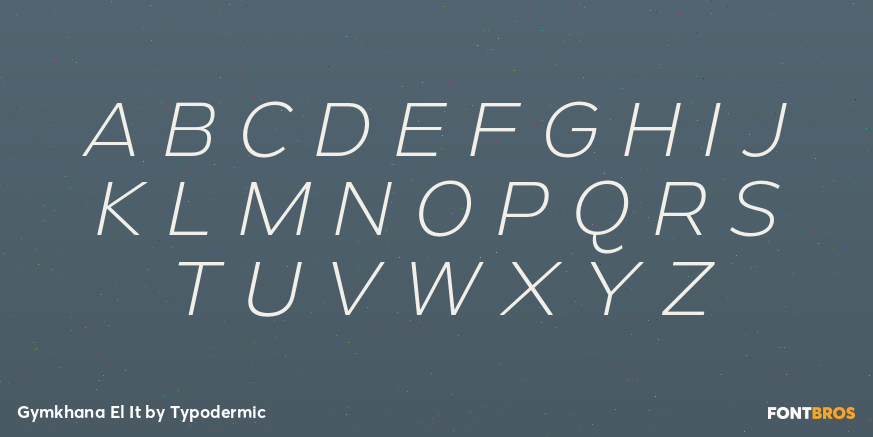 Gymkhana El It Font Poster #1