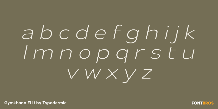 Gymkhana El It Font Poster #1