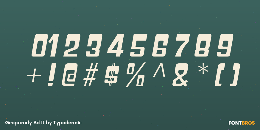 Geoparody Bd It Font Poster #4