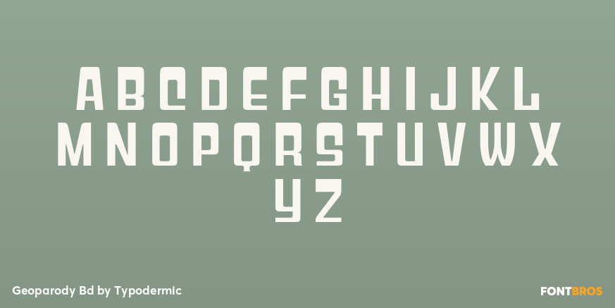 Geoparody Bd Font Poster #2