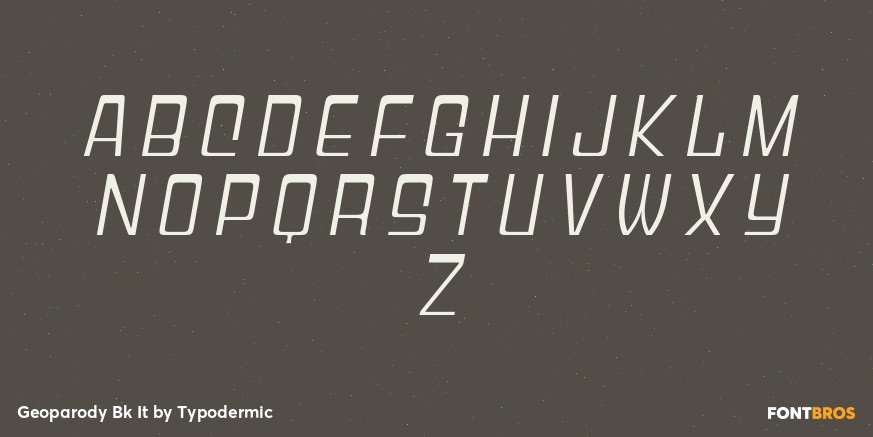 Geoparody Bk It Font Poster #2
