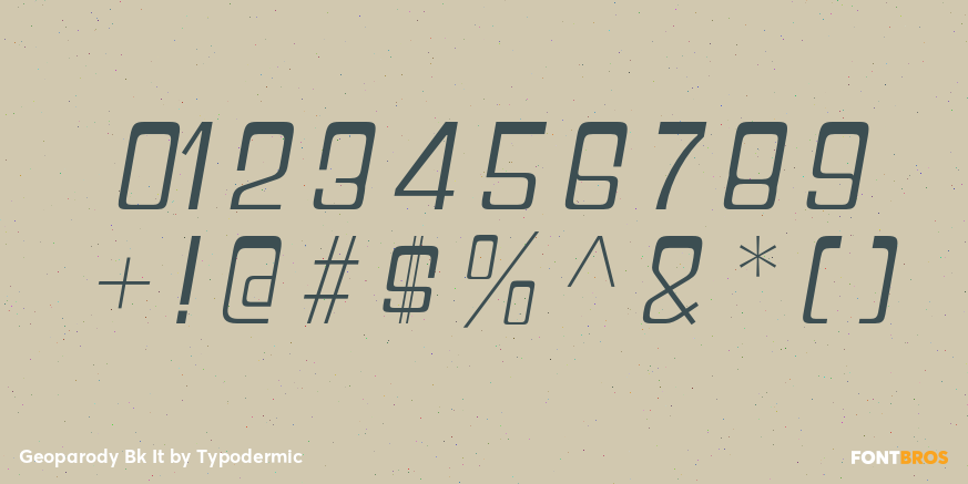 Geoparody Bk It Font Poster #4